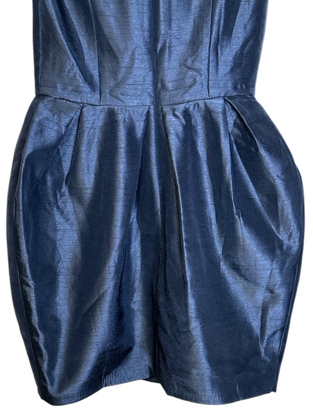 Keepsake The Label Blue Resolution Cocktail Dress Pleated Sleeveless Small Chic - Picture 7 of 11